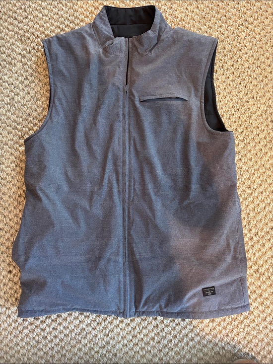 Travis Mathew Jackets & Blazers - Travis Mathew Men's Gray Zip-Up Vest